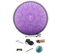 OOLA.DETAL Tongue Drum 13 Inches 15 Notes, Hand Pan Drums for Adults 440hz, C Leading Steelpan Musical Instrument with