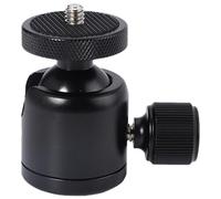 OOLA.DETAL Tripod Round Head 360 Panoramic Metal Quick Releasing Plate 1/4" 3/8'' Screw Thread Mount Tripod Head for
