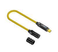 OOLA.DETAL USB 3.2 20Gbps USB C to USB C Spring Retractable Cable PD3.1 140W Silicone Data Transfer Fast Charging Cable