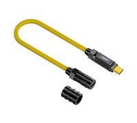 OOLA.DETAL USB 3.2 20Gbps USB C to USB C Spring Retractable Cable PD3.1 140W Silicone Data Transfer Fast Charging Cable