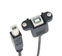 OOLA.DETAL USB2.0 Type B Male to Type B Female Cable Printer Extension Cable for Highly Speed Data Transfer with Panel
