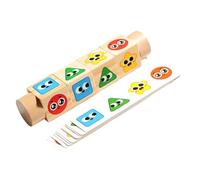 OOLA.DETAL Wooden Rotating Puzzle Educational Toy for Spatial Imagination Logical Skill Improve and Cognition Growth