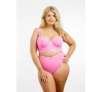 Oola Lingerie Soft Mesh Longline Bra In Pink Pink 38D