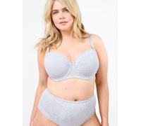 Oola Lingerie Super Soft Cotton T-Shirt Bra In Light Grey Light Grey 42E
