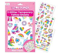 Ooly 50 Temporary Tattoos For Kids, Easter Goodie Bag Stuffers, Safe & Non-Toxic Temporary Tattoo, Fun Birthday Decorations & Party Favors for Kids 4-8 - Over the Rainbow