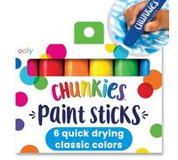 OOLY, Chunkies Paint Sticks, Classic 6 Pack - Set of 6