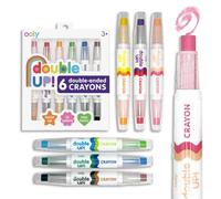 OOLY Double Up Double-Ended Twist-Up Crayons, Set of 6, 12 Colors