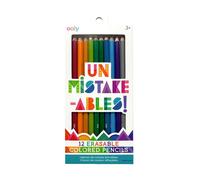 Ooly Erasable Coloured Pencils Rainbow 12 Assorted Ooly Multicolor