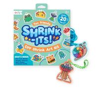 Ooly Shrink-Its! 28 PC DIY Shrinking Art Kit That Creates Charms and Tags, Includes 20 Plastic Pre Cut Charms and More! No Mess Art for Kids, DIY Creative Activity, Ideal Party Favor [Fun Friends]