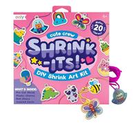 Ooly Shrink-Its Easter Activities for Kids, 28 Piece Craft Kit Creating Charms and Pendants, Includes 20 Pre-Cut Plastic Tags and More, No Mess for Kids - Cute Crew