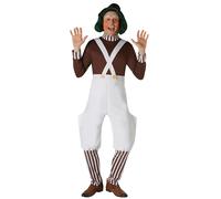 Oompa Loompa Wig Green Chocolate Factory Worker Mens Official Willy Wonka Wig