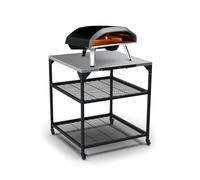 Ooni Large Modular Table - 31x31x35 Pizza Oven Table Cart, Stainless Steel Pizza Oven Stand, Grill Barbecue Stand, Outdoor Table, Pizza Oven Accessories, Outdoor Pizza Oven Tables, Pizza Station