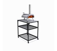 Ooni Modular Stainless Steel Table - Medium Size - Stainless Steel Kitchen Trolley - Outdoor Oven Table - Accessories