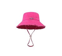OonMan bucket hats women Fisherman Hat Women'S Foldable Retro Versatile Edged Sun Hat-Light Red-One Size