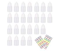 OONOYWOO 24pcs Plastic Dropper Bottle, 10ml Dropper Bottle, Clear Plastic Squeezable Dropper Bottles Empty, with Cap and Removable Plug for Essential Oils