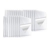 OONOYWOO 25pcs Sticky Pads Heavy Duty, Clear Double Sided Adhesive Pads, Double Sided Sticky Pads, Washable for Walls for Paste Phone Holder,Pictures,Hooks,Shelves