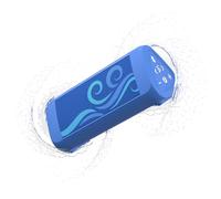 OontZ Ultra Portable Bluetooth Speaker 5.0 - IPX7 Waterproof, 14W Enhanced Sound, 20-Hr Battery, 100ft Range, Deep Bass and Clear Audio, Durable Shower Speaker for Pool or Beach (SUP Edition, Blue)