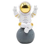 Oooct Astronaut Statue Decor, Resin Spaceman Figurine, Cute Mini Space Figure, Abstract Aesthetic Decorative Sculpture for Home Office Desk Shelf Tabletop - 4.2 Inch
