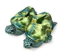 OoohGeez! Kids Funny Soft Animal Slippers Cute Non-Slip Shoes for Boys Girls Shoe Size 1-4, Bertie The Sea Turtle, 1-4 Little Kid