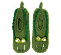OoohGeez! Women’s Animal None Slip Grips Mary Janes Socks, Funny Cute Travel Trip Socks, Gator Stride, Size 5-10