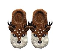 ooohyeah Women’s Animal Mary Janes Sock Slippers, Funny Cute Travel Trip Socks, One Size, My Deer, 5-10