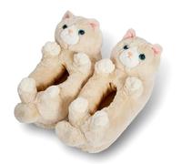 ooohyeah Women’s Funny Fuzzy Animal Slippers, Cute Cat Cozy Non-Slip House Slippers for Women, Molly