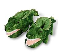 ooohyeah Women’s Fuzzy Animal Slippers, Cute Funny Cozy Non-Slip House Slippers for Women, Swampy the Alligator, M