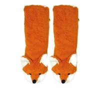ooohyeah Womens Non Slip Fuzzy 3D Animal Slipper Socks, Funny Warm Cozy Fluffy Cute Indoor Slippers with Grippers, Fox Sakes, 5-10