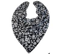 Oooly Dooly Bibs Adult Dribble Bib Bandana Special Needs 2 Pack 1 x Black/Grey Flowers 1 x Red/White Flowers