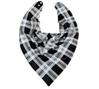 Oooly Dooly Bibs Adult Dribble Bib Bandana Special Needs 2 Pack 1 x Black/Red/White Check 1 x Black/White Check