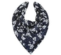 Oooly Dooly Bibs Adult Dribble Bib Bandana Special Needs 2 Pack 1 x Navy/White Butterflies 1 x Navy/Blue Flowers