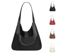 Ooomay Bag, Ooomay Tote Bag, Vegan Leather Tote Handbags, Casual Simple, for Woman Travels (Black)