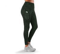 OOOOO Women's Workout Leggings Highwaist with Side Pockets & Camo Print, Olive - Size 4 - Olive