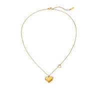 OOOVAVNE Stainless Steel Heart Pendant Necklaces Fashion Fine Jewelry Minimalism Lovers Love Keepsake Jewelry 1Pcs