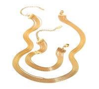 OOOVAVNE Tassel Stainless Steel Multi Layers Bracelet Necklace Jewelry Trendy Texture Gift 1Pcs(JDBW2408010)