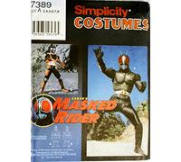 OOP Simplicity Costume Pattern 7389. Child's, Boys, Girls Szs 3,4,5,6,7,8 Masked Rider Costume. Saban