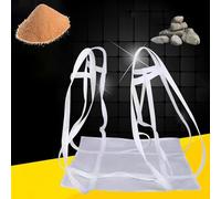 OOPDNEGAK Heavy-Duty Cargo Lifting Net with Moving Straps, Polyester Hoisting Net Canvas Soft Tray Bag, Multipurpose for Home and Commercial Use, Load 1.5-2Ton(120 * 120cm)