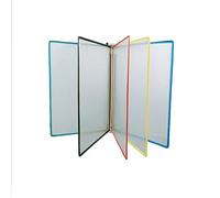 OOPDNEGAK Wall Mount Reference Organizer - Catalog Display Rack, A4 Wall-Mounted File Holder, Desktop Flip Display Folde, Desktop Reference Organizer, With 5Display Pockets(C)