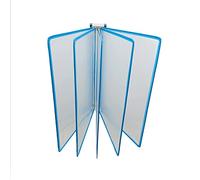 OOPDNEGAK Wall Mount Reference Organizer - Catalog Display Rack, A4 Wall-Mounted File Holder, Desktop Flip Display Folde, Desktop Reference Organizer, With 5Display Pockets(B)