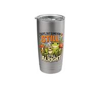 Oops But Somehow Still Alright Frog Mushroom Foragers Forest Stainless Steel Insulated Tumbler