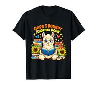 Oops I Bought Another Book Funny Cute Lama T-Shirt
