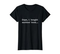Oops I Bought Another Book Funny Distressed Minimalist Value Graphic T-Shirt