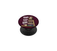 OOPS... I Bought More Books - Sarcastic Cute Book Reader Cat PopSockets Adhesive PopGrip