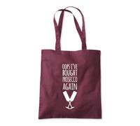Oops I Brought Prosecco Wine Tote Shopping Bag 10 Litres Capacity 42 x 38cm
