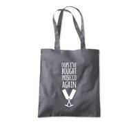 Oops I Brought Prosecco Wine Tote Shopping Bag 10 Litres Capacity 42 x 38cm