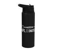 Oops I Darted Funny Darts Stainless Steel Insulated Water Bottle