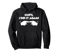 Oops I Did It Again Finger Pointing Funny Couple Pullover Hoodie