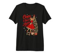 Oops, I Did It Again Vintage Christmas Woman Premium T-Shirt