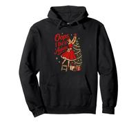 Oops, I Did It Again Vintage Christmas Woman Pullover Hoodie