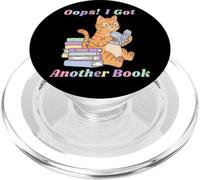 Oops I Got Another Book Funny Cat Reading Bookish Bookworm PopSockets PopGrip for MagSafe